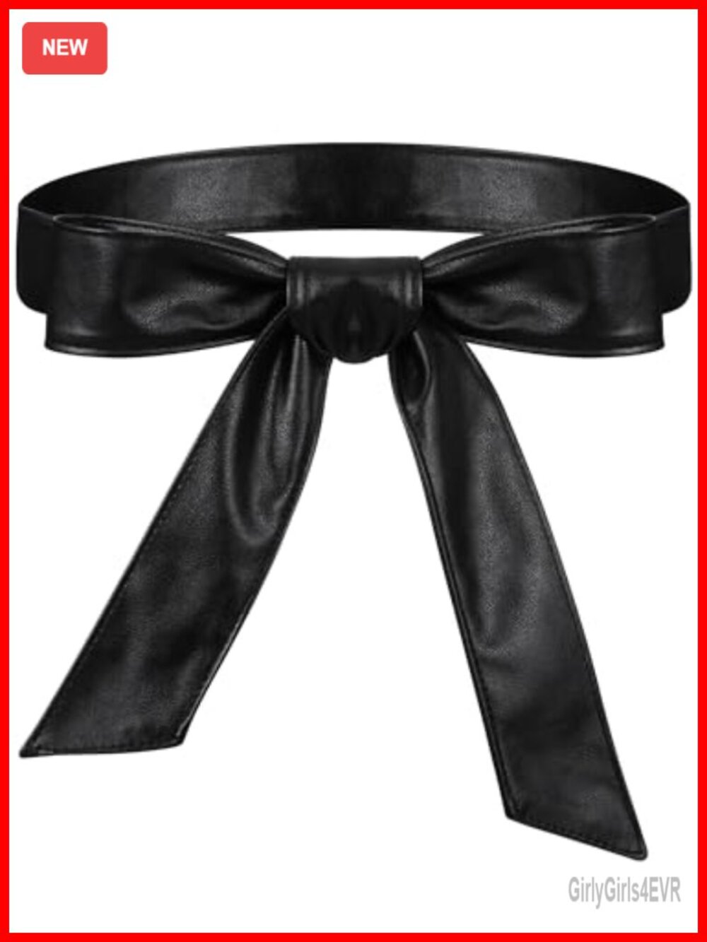 Women PU Leather Wrap Obi Tie Belt Waist Sash for Dress